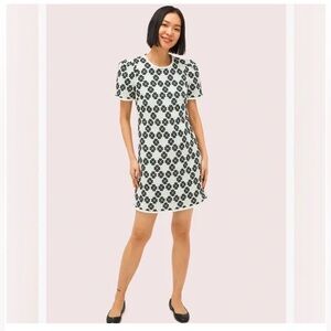 Kate Spade Tweed Floral Daisy Short Sleeve Mini Dress